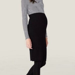 Hatch Maternity Wool Skirt Size Small (1) Black NWT